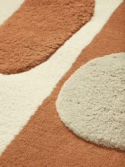 Bloco tufted rug, Blush-off white, 80x120 cm