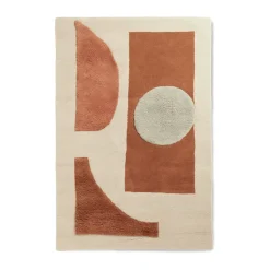 Bloco tufted rug, Blush-off white, 120x180 cm