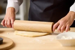 Blomsterbergs rolling pin with ball bearings, Oak