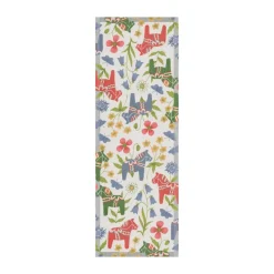 Blomsterhäst table runner 35x100 cm, Multi