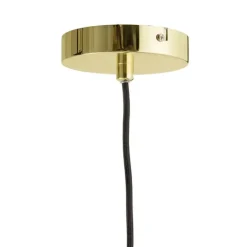 Bloomingville ceiling lamp with hanging basket Ø10 cm, clear-gold