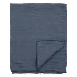 Bloomingville Muslin throw 80x100 cm, Blue