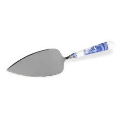 Blue Italian cake slice 25 cm, Ceramic-stainless steel