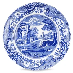 Blue Italian side plate/tea plate, 20 cm/ 8 inch