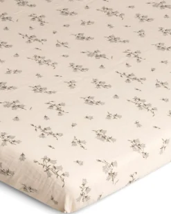 Bluebell Muslin fitted sheet, 160x200x30 cm