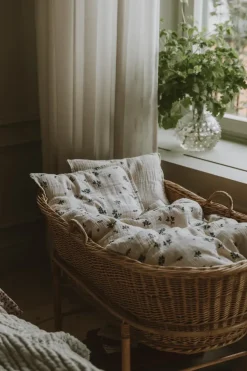 Blueberry Muslin bed set baby, 70x80 cm/28x35 cm