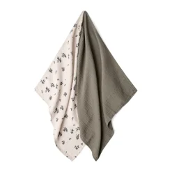 Blueberry Muslin small blanket 2 pieces, 60x60 cm