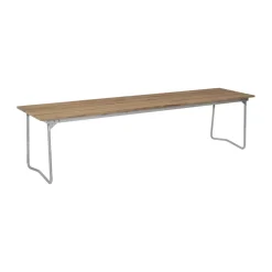 Bänk 9 bench, Teak-170 cm-hot-dip galvanized
