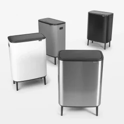 Bo touch bin high 60 L, White