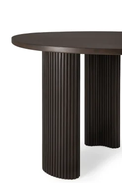 Boomerang desk, Dark brown stained mahogany,160x83x76 cm