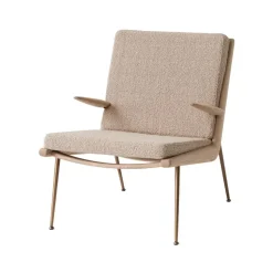 Boomerang HM2 armchair, Karakorum 003 beige, white-oiled oak