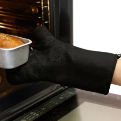 Bosign non-slip oven mitt, Black