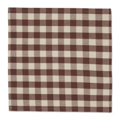 Bothy Check cotton napkin 40x40 cm 4-pack, Cinnamon-grey green
