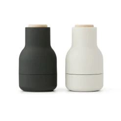 Bottle Grinder spice mill - small 2-pack, Ash-carbon-beech