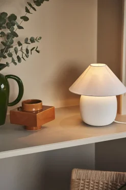 Boulder lamp base 18.2 cm, White