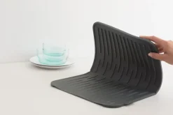 Brabantia dish mat silicone, dark grey