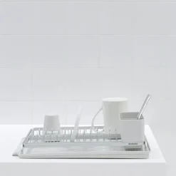 Brabantia dish rack, light grey