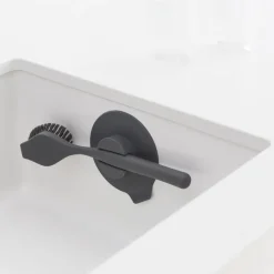 Brabantia dishbrush with suction cup, dark grey