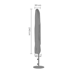 Brafab furniture cover parasol, Black 240 cm