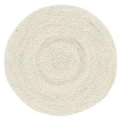 Braided placemat Ø38 cm, ivory
