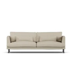 Bredhult sofa, Bern Beige 0341-black steel, 3-seater