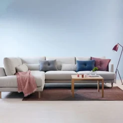 Bredhult sofa, Bern Beige 0341-white-oiled oak, 3-seater A2