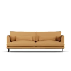 Bredhult sofa, Jump Honey 1959-black steel, 3-seater