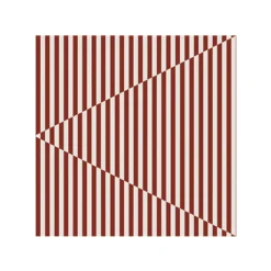 Broken Lines napkin 33x33 cm 20-pack, Berry-white