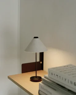 Brolly portable table lamp, Linen