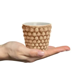 Bubbles espresso cup 10 cl, cinnamon