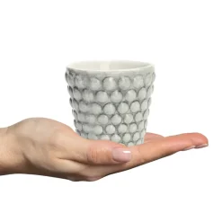 Bubbles espresso cup 10 cl, Grey