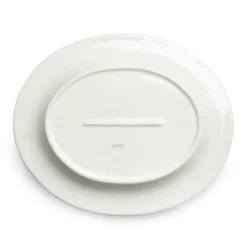 Bubbles oval saucer 35 cm, Grey