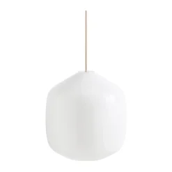 Buoy pendant lamp Ø30 cm, Opal glass-beton grey