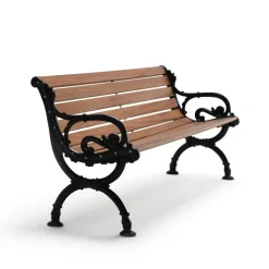 Byarum sofa, Mahogany, black stand, 185 cm