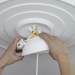 CableCup Trio ceiling cup, white