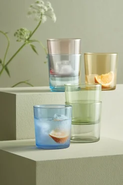 Café drinking glass multi, 6-pack