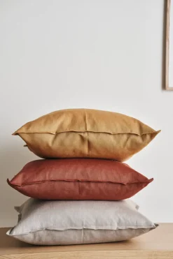 Calm pillow case linen 50x50 cm, Rust