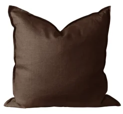 Calm pillow case linen 50x50 cm, Chocolate Brown