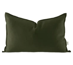 Calm pillow case linen 40x60 cm, Forest Green