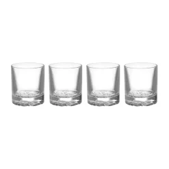 Carat old fashioned glass 21 cl 4-pack, Clear