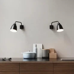 Caravaggio Read wall lamp, Black