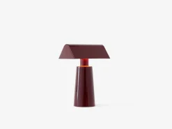Caret MF1 portable table lamp, Dark burgundy