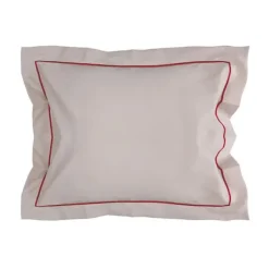 Carl pillowcase 50x60 cm, Beige-burgundy