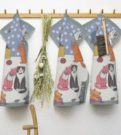 Cats fun kitchen towel, 35x50 cm