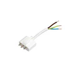 Ceiling connection DCL grounded, white