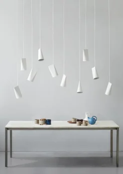 Ceiling lamp ceramic 11.2x22 cm, White