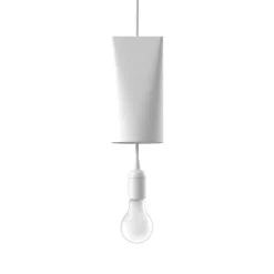 Ceiling lamp ceramic 11.2x22 cm, White