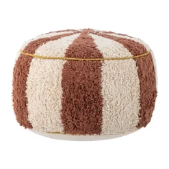 Charoline pouf Ø44 cm, Brown-white