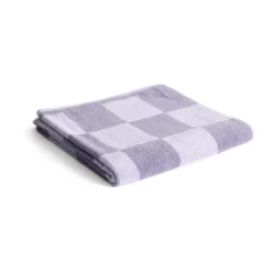 Check bath towel 70x136 cm, Lavender