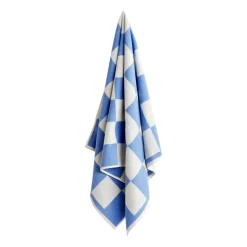 Check bath towel 70x136 cm, Sky blue